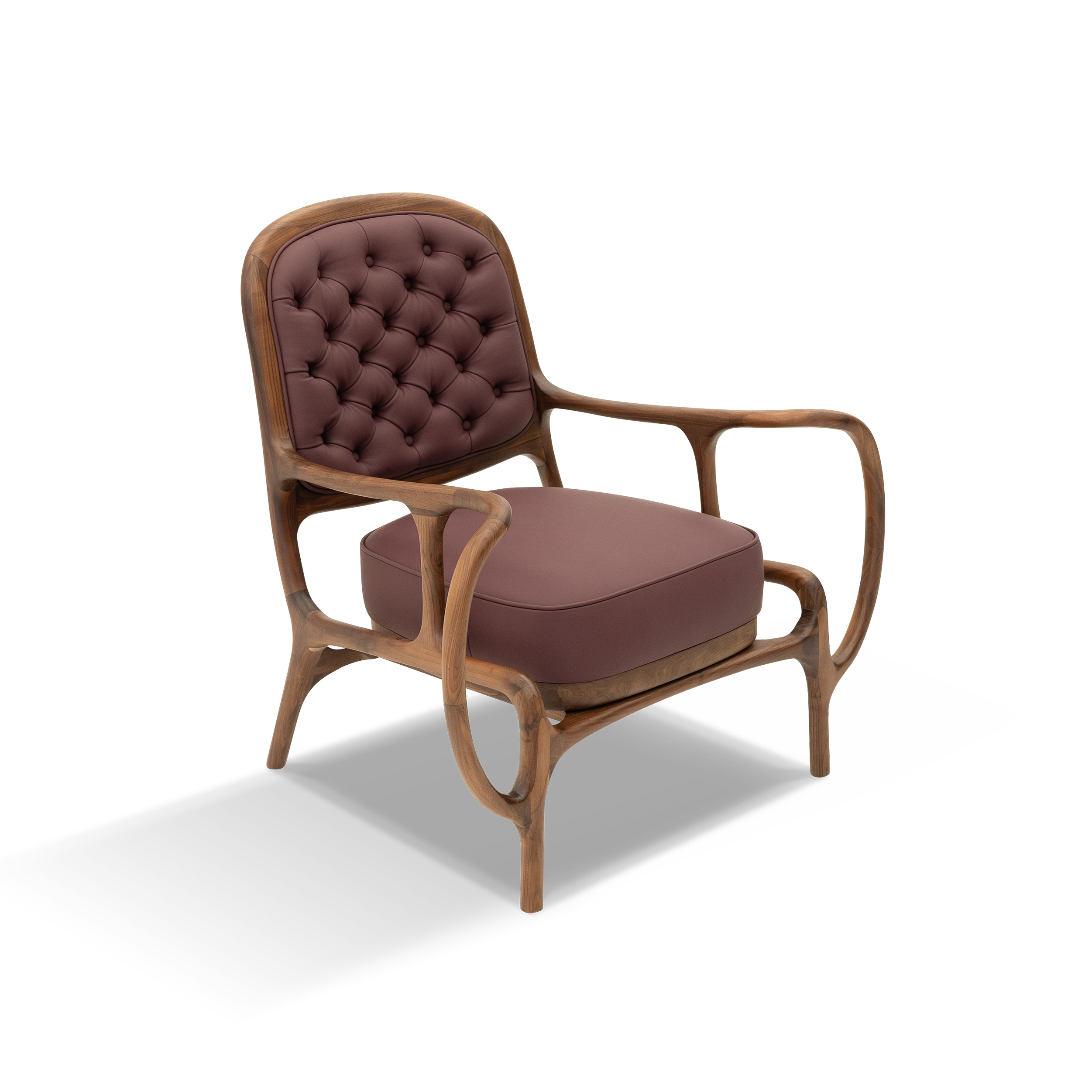 Dark Wood Accent Chair DMDY951