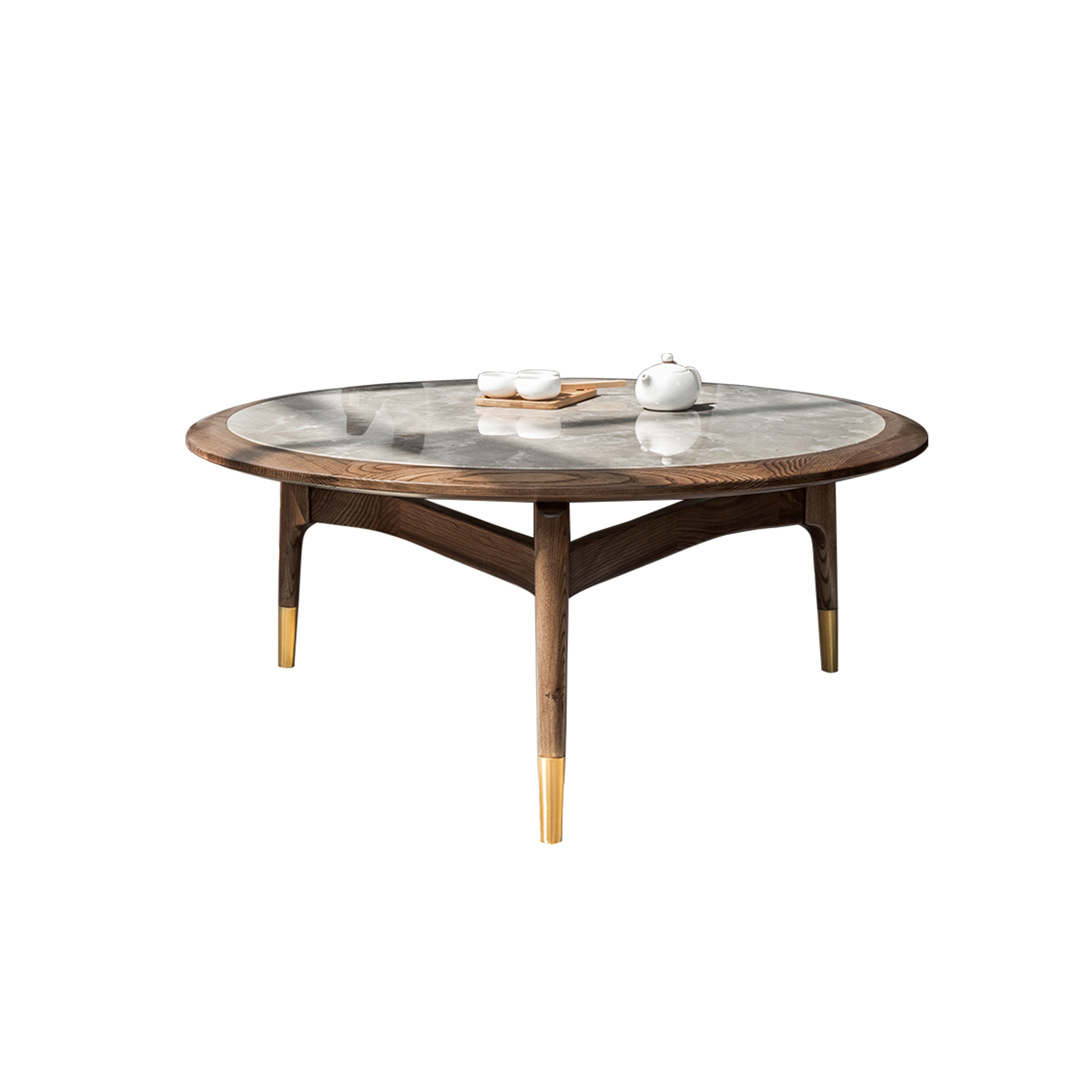 Dark Wood Coffee Table & TV Unit DMCJ902 1