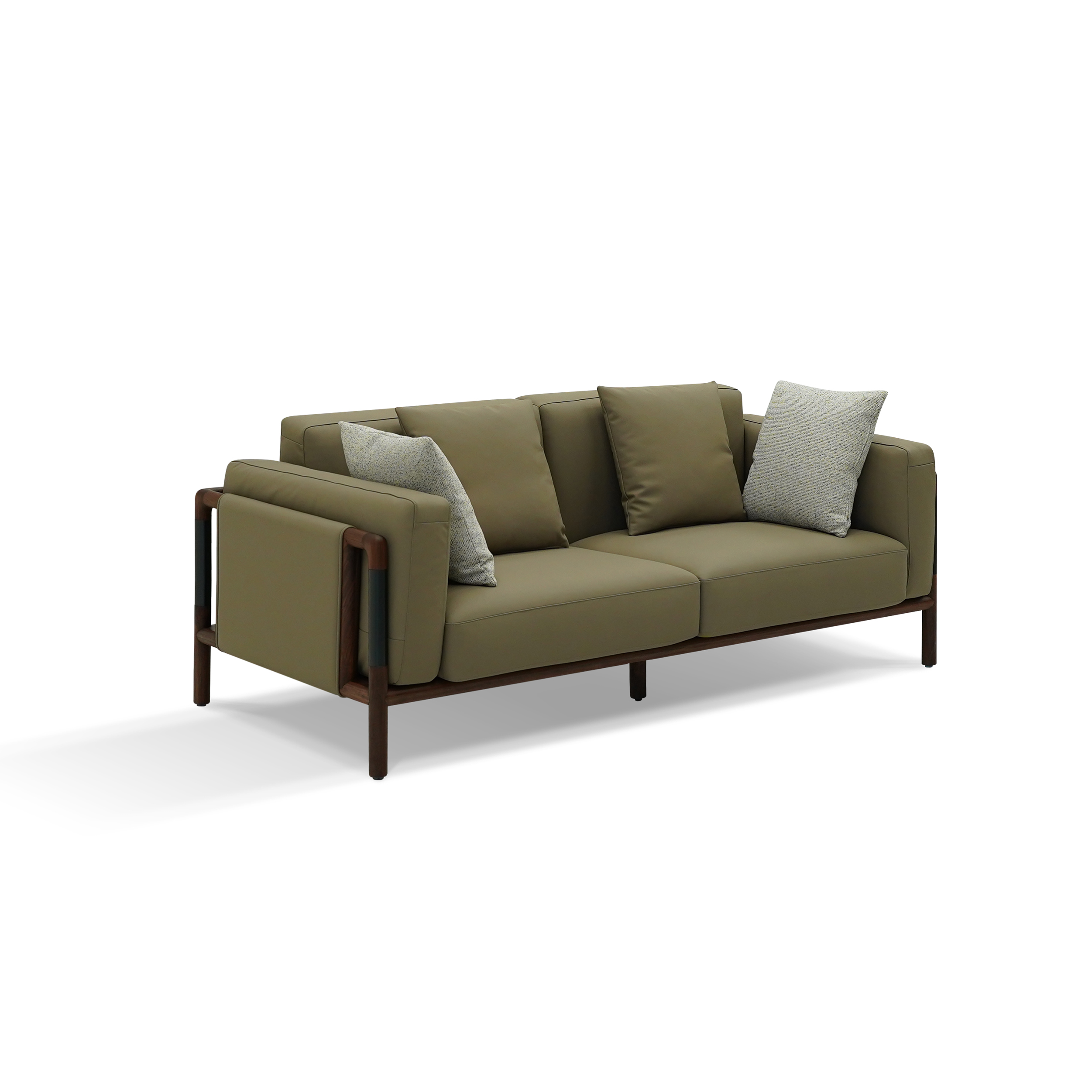 Dark Wood Sofa DMK901 4
