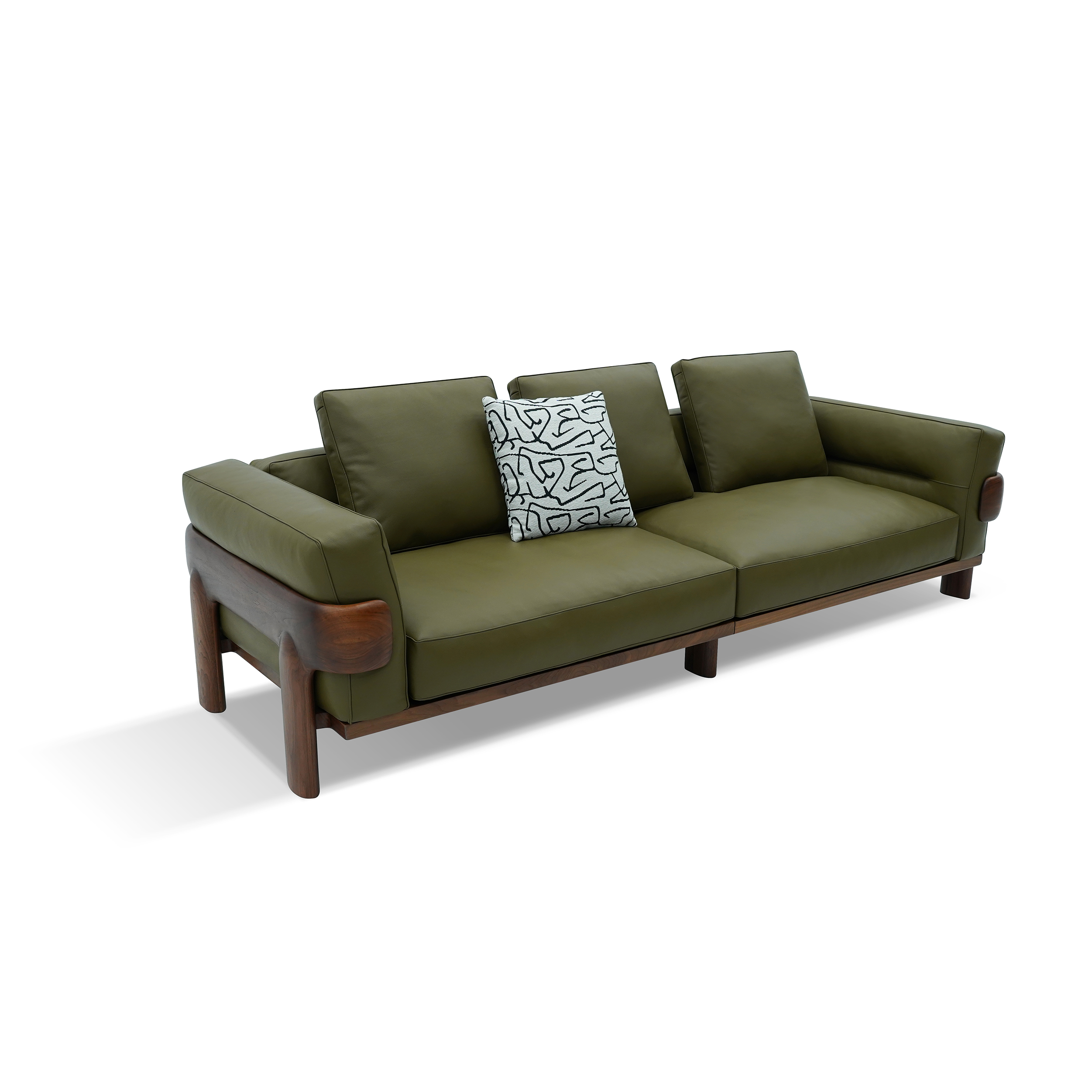 Dark Wood Sofa DMK932 2