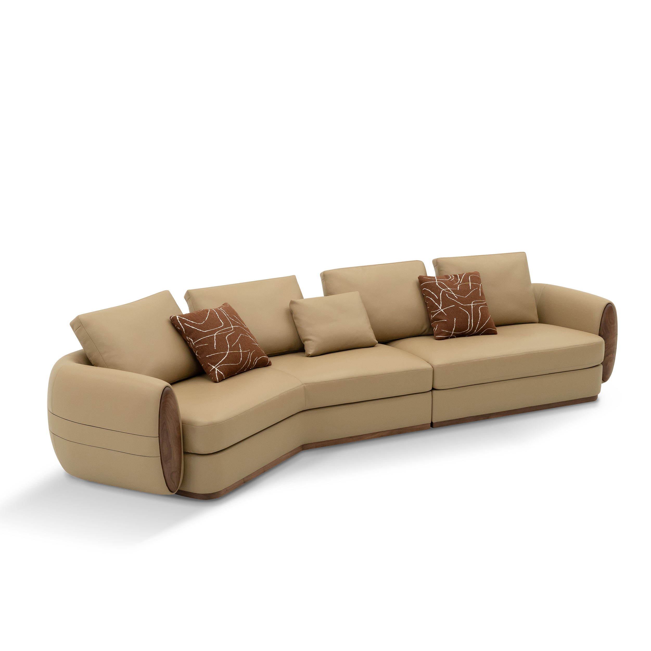 Dark Wood Sofa DMK939 1
