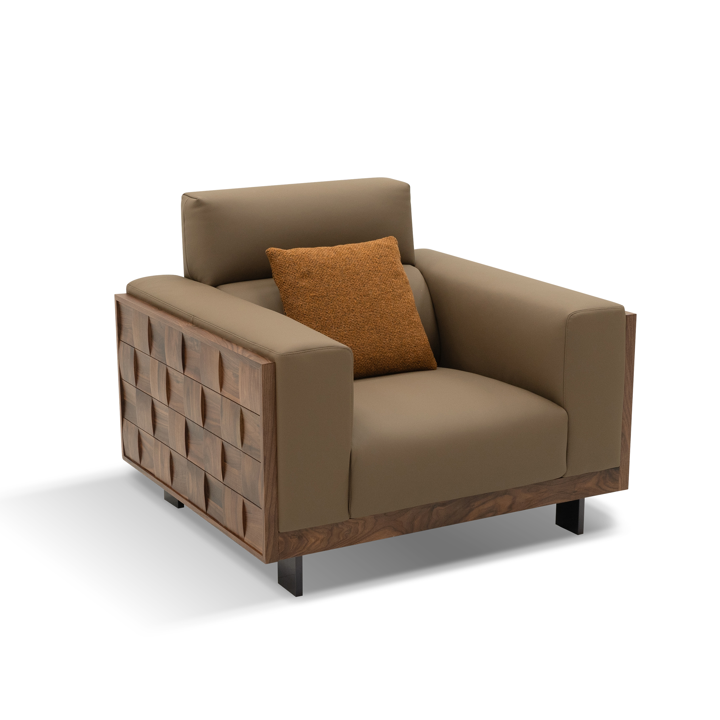 Dark Wood Sofa DMK950 1