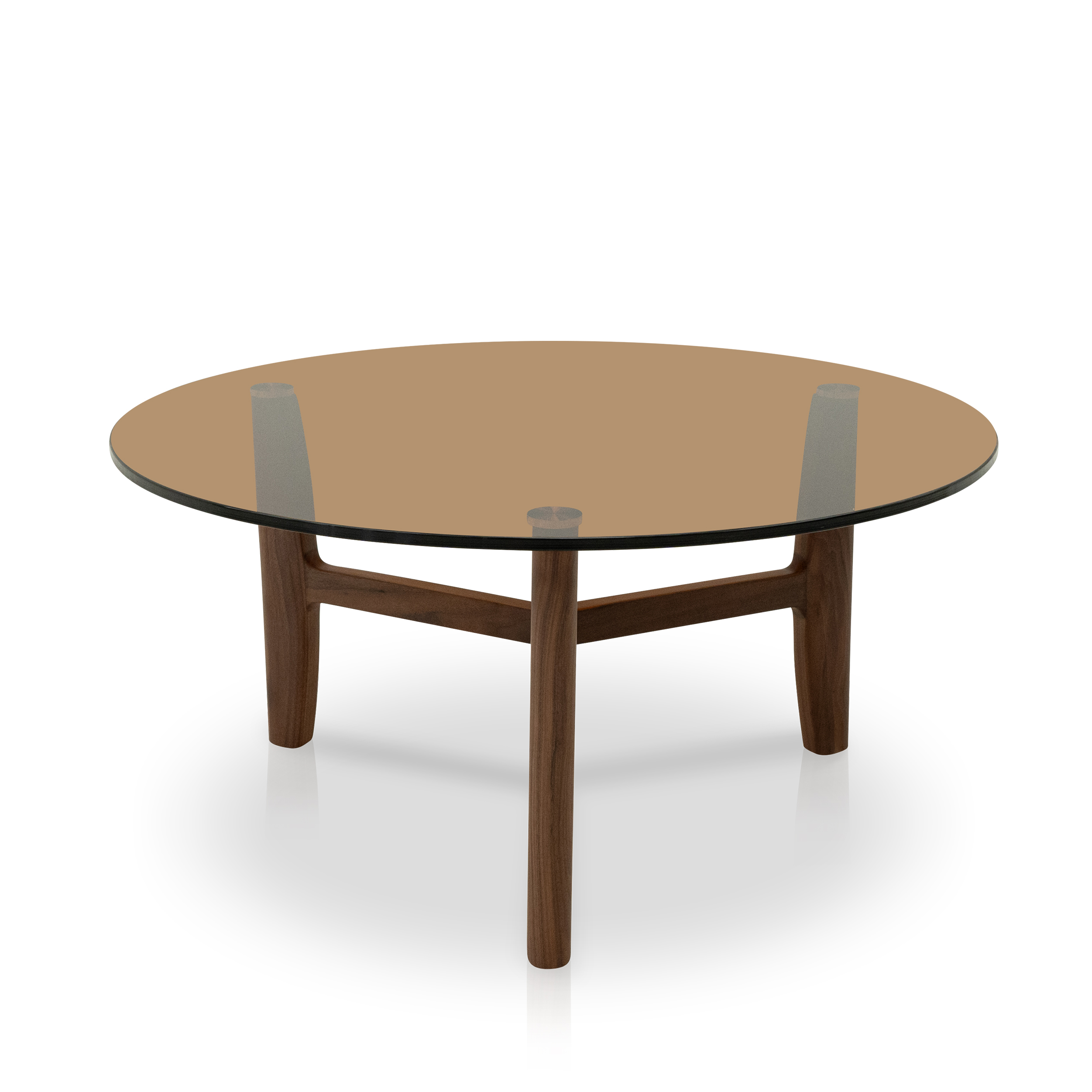 Dark Wood Coffee Table & TV Unit glass-coffee-table