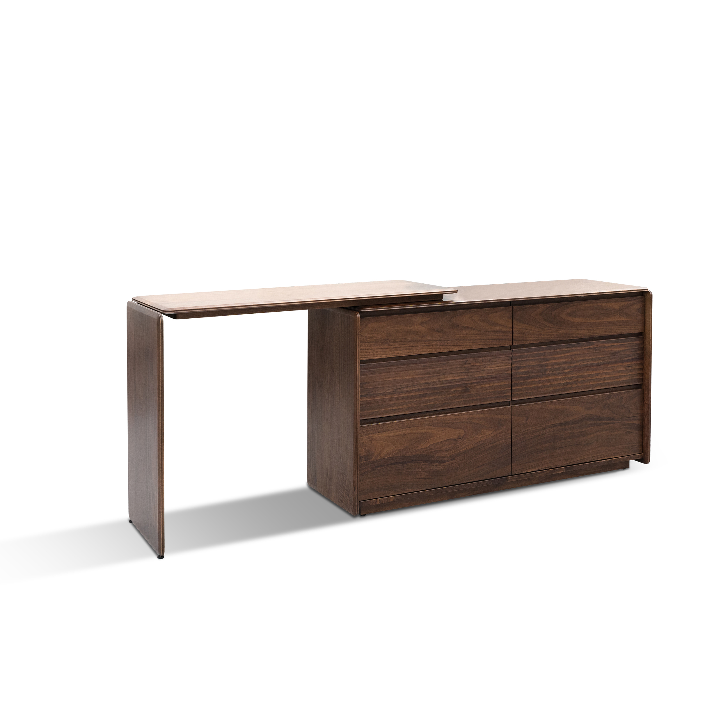 Dark Wood Nightstand & Vanity Unit DMZT905