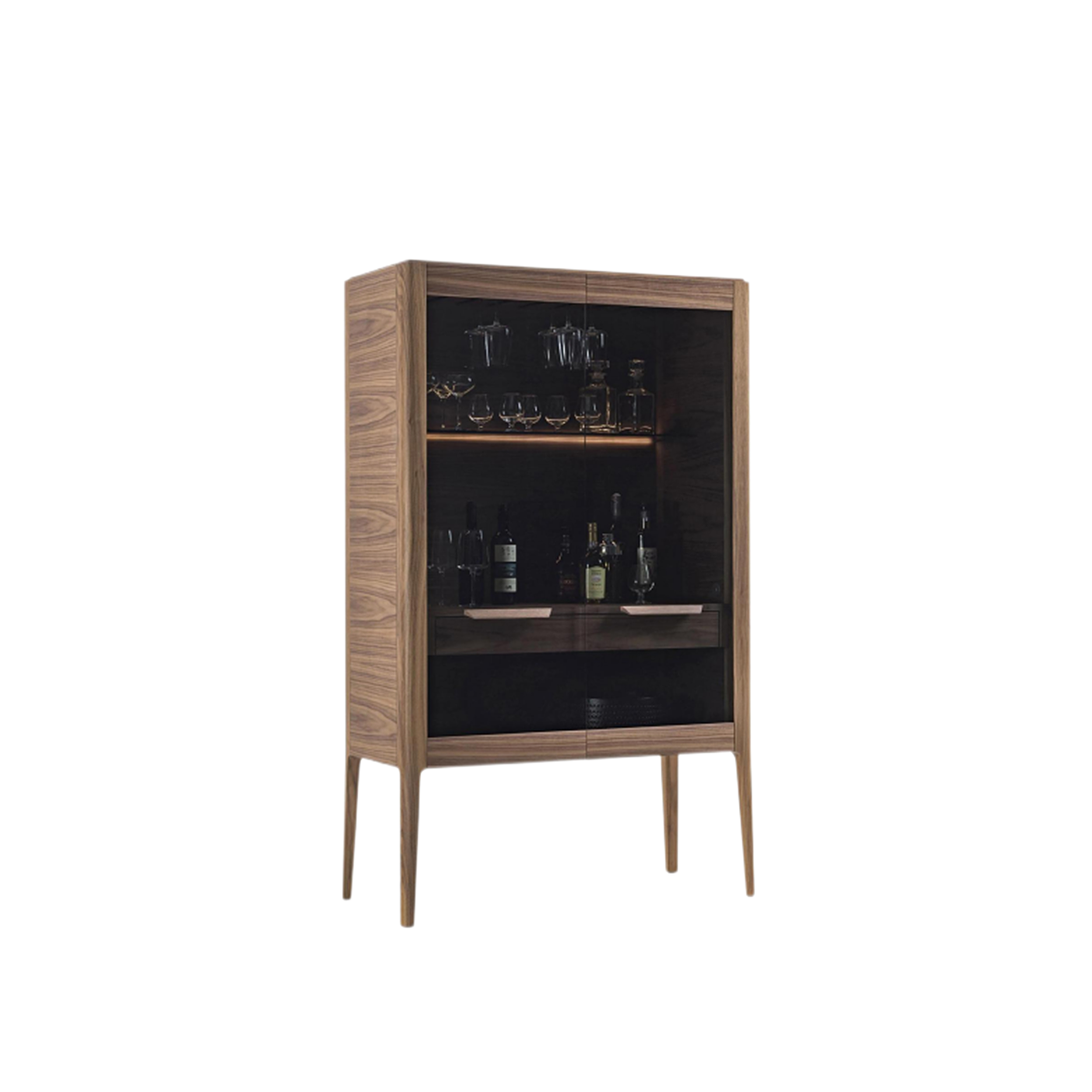 Dark Wood Sideboard & Wine Cabinet DMBG905