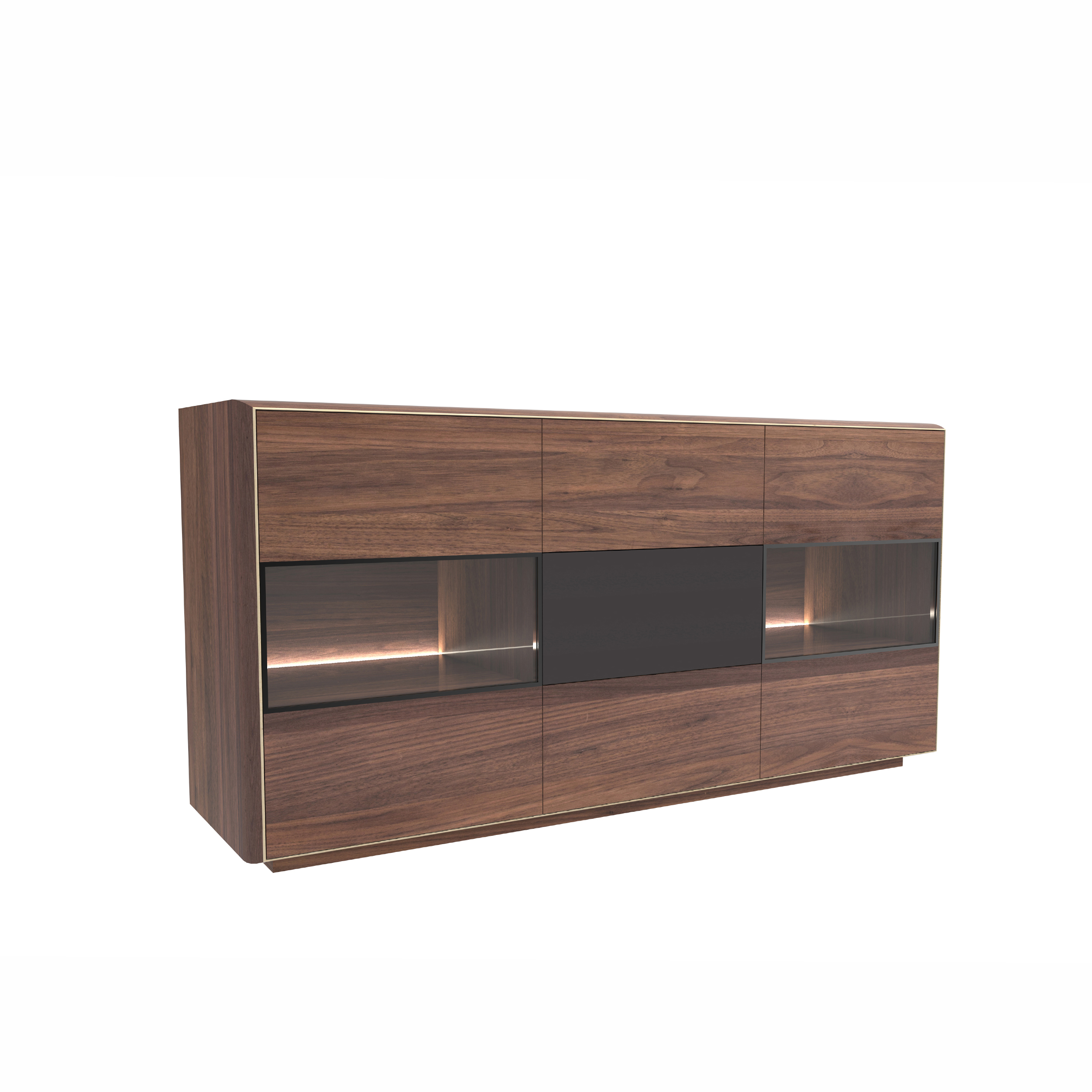 Dark Wood Sideboard & Wine Cabinet DMBG927